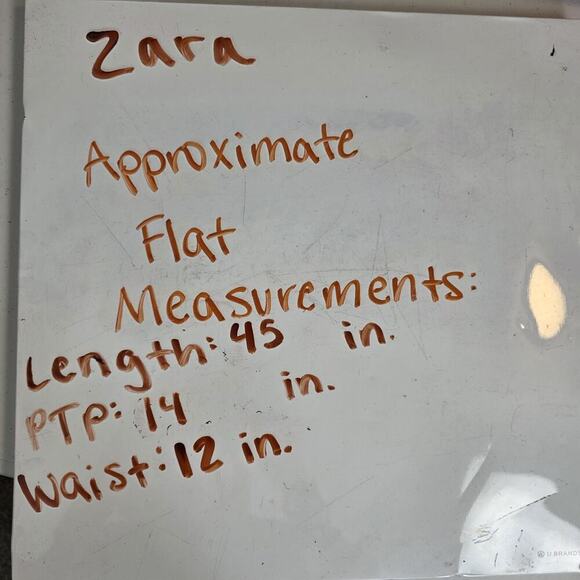 Zara Green Knit Sweater Tie Waist Sleeveless Cute Midi Dress Size Medium - Picture 9 of 9